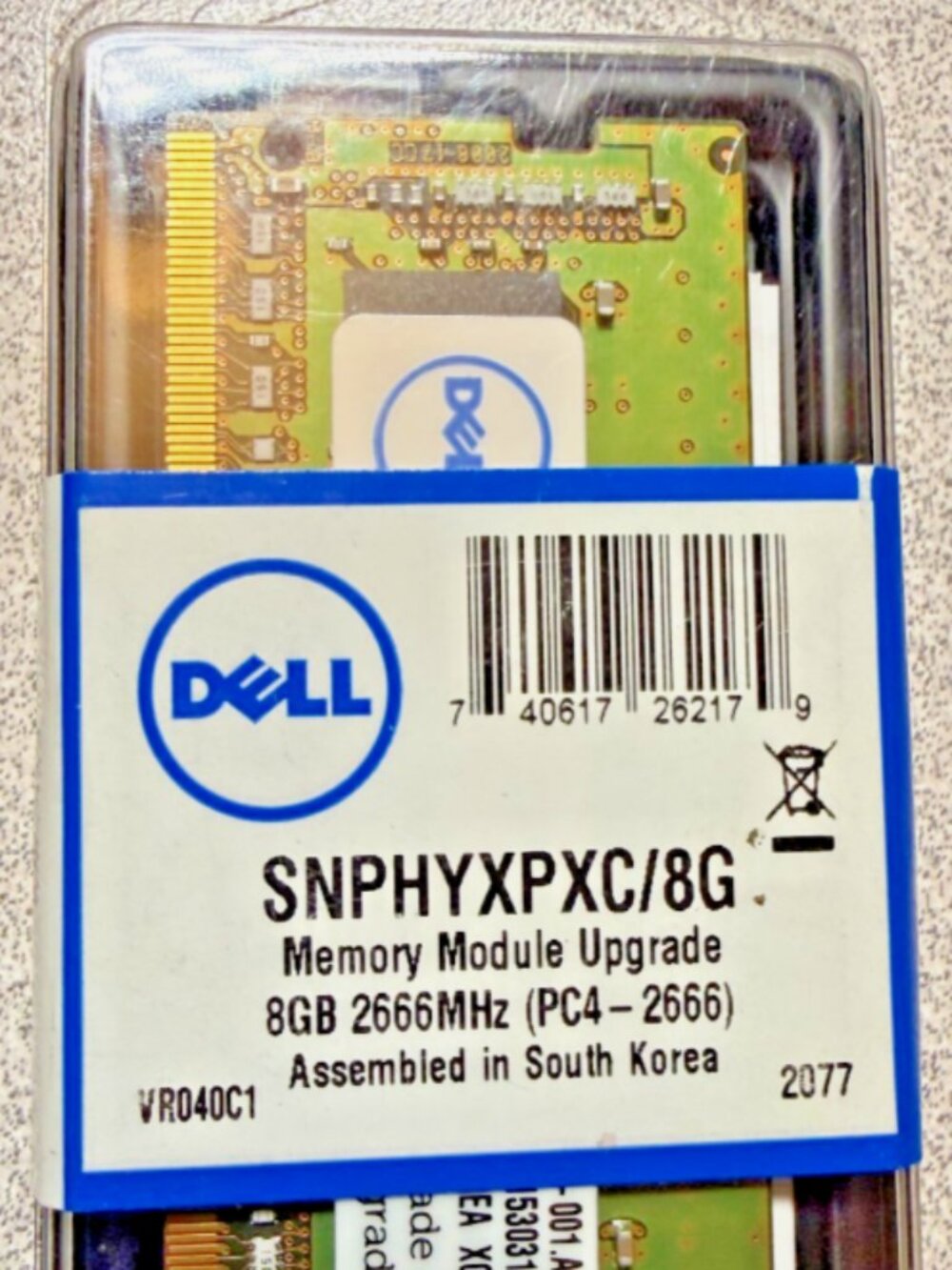 Dell 8GB DDR4-2666 SODIMM Laptop Memory RAM